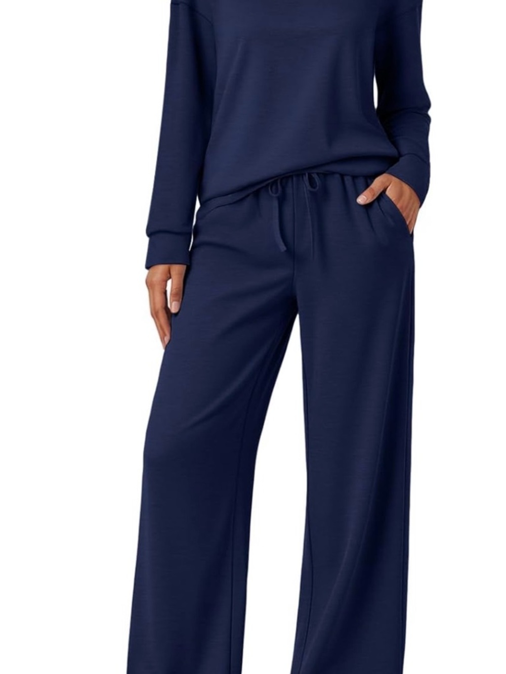 Navy Blue Knit Set